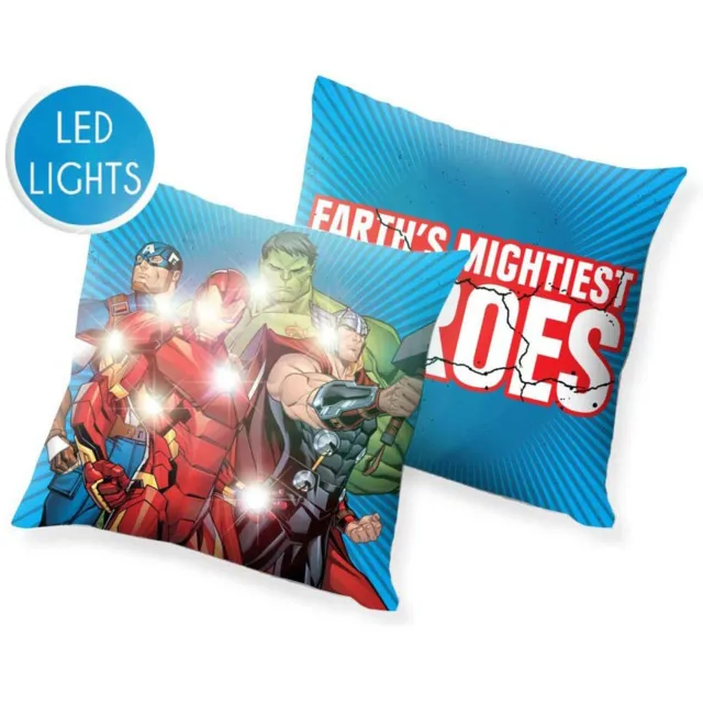 Marvel Avengers sierkussen met LED verlichting 40X40 cm Multicolor