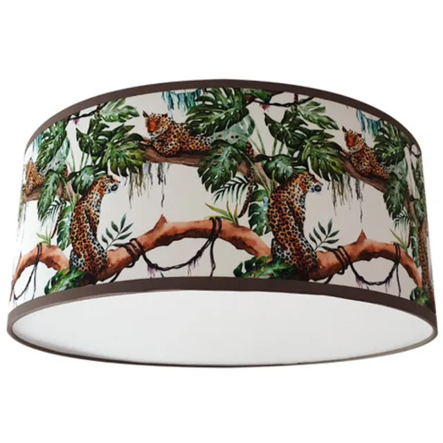 Bi & Li Creaties Plafondlamp jungle luiaard wit-sfeerverlichting-jungle-luiaard-diffuser-35 diameter 15 hoog-E27 fitting