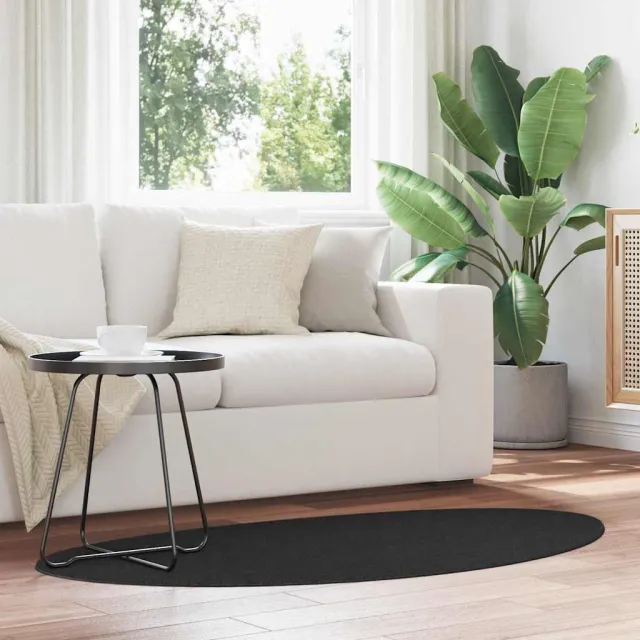 vidaXL Tapijt HUARTE Zwart 80 x 150 cm Polyester, foto 2