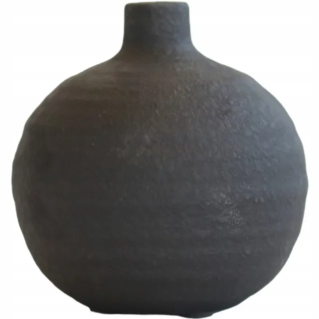 Countryfield Collection/Decostar Countryfield - Ronde Vaas - Terri - Zwart - 11 cm