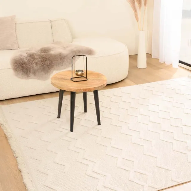 Nordic Weavers Japandi vloerkleed - Knit Aura wit 80x150