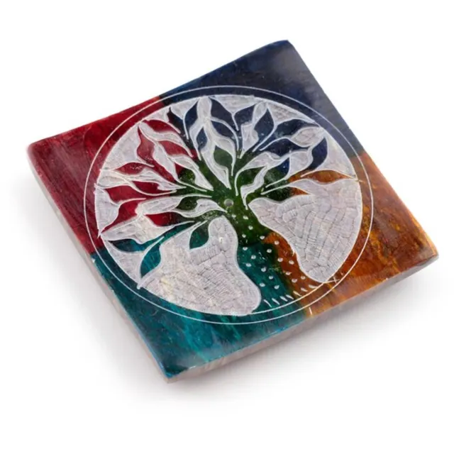 puckator Tree of Life Zeepsteen Wierookhouder Schaaltje Multi