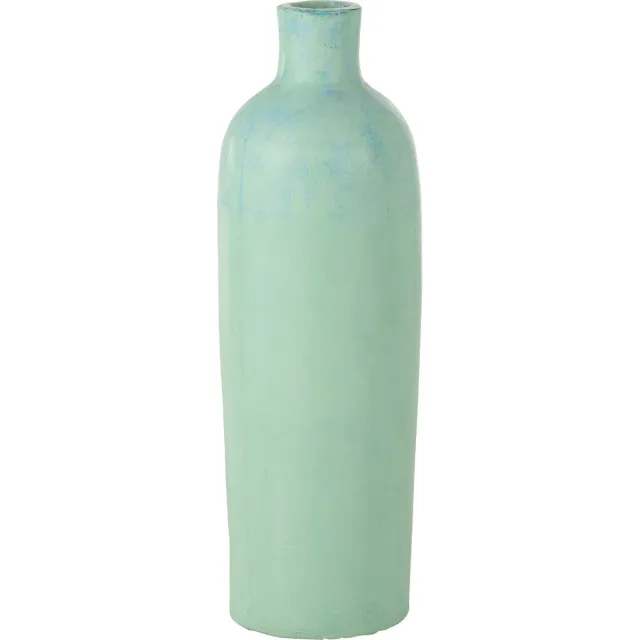 J-Line vaas Justine Terracotta - beton - blauw - medium