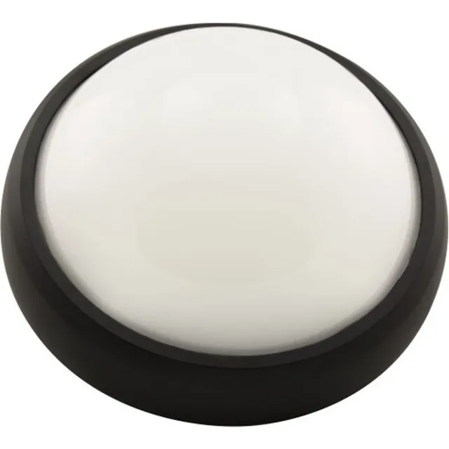 V-TAC VT-8014 8W FULL ROUND IP54 DOME LIGHTS COLORCODE:6400K BLACK BODY Zwart