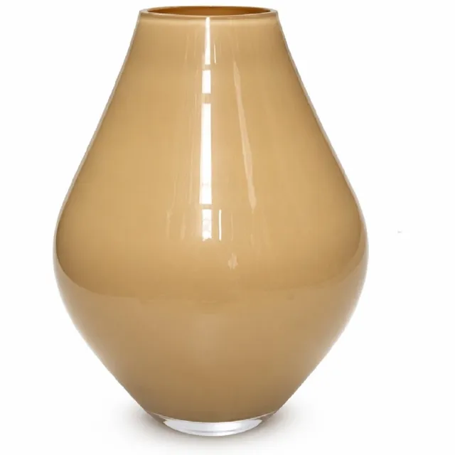 Vase The World Vaas Lesse | Metallic Sand | Medium | mond geblazen glas | Ø22 x H28 cm