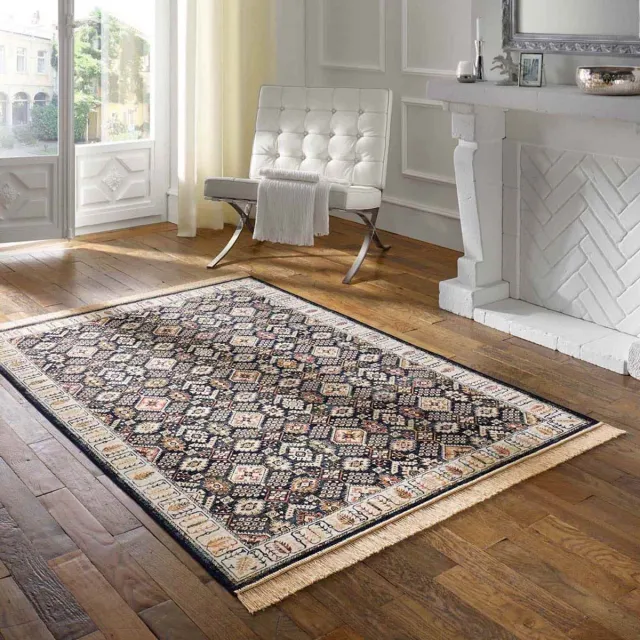 Tapeso Oosters tapijt - Regal Leander donkerblauw