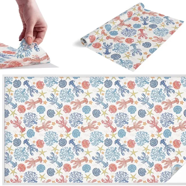 TULUP Raamfolie Anti inkijk - Kreeftenkoralen Melkglas Folie - 200x116 cm - Wit Anti inkijk Raamfolie Glas in Lood - Zonwerende Raamfolie - Voor de badkamer, slaapkamer, hal - Privacy Folie Raam Glas in Lood Wit - Kreeftenkoralen