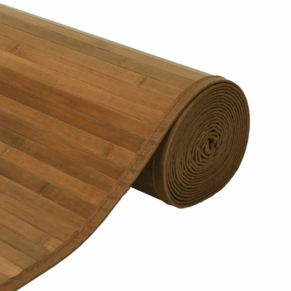 vidaXL Vloerkleed rechthoekig 70x500 cm bamboe bruin, foto 4