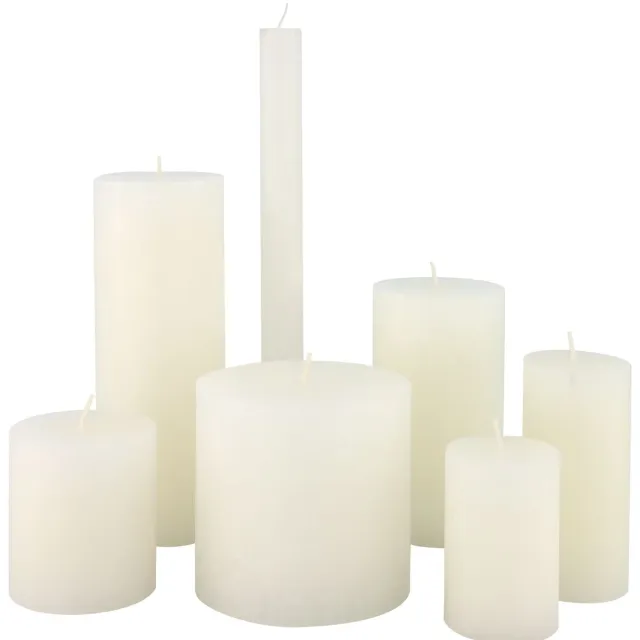 HEMA Rustieke Kaarsen Wit (wit)