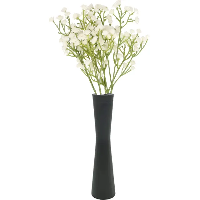 Bellatio Design Kunstbloem Gipskruid Muralis - 2x - 30 cm - wit - losse tak - kunst zijdebloem - Gypsophila