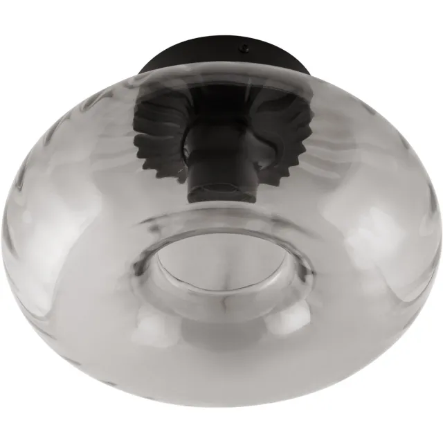 Osram DECOR Rookglas Plafondlamp, Zwart Metalen rookglas, E27 Versie, 280mm diameter