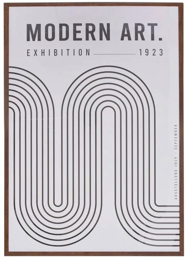 Atmosphera Créateur d'intérieur® Ingelijste poster ADEM Noir et blanc