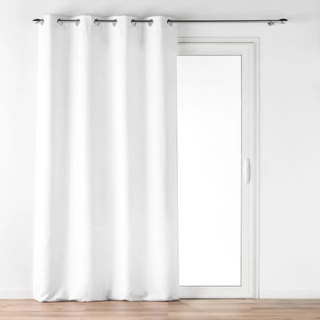 Douceur d intérieur Douceur d'intérieur - Fluwelen gordijn met ringen VERRA, 140 x 260 cm - wit