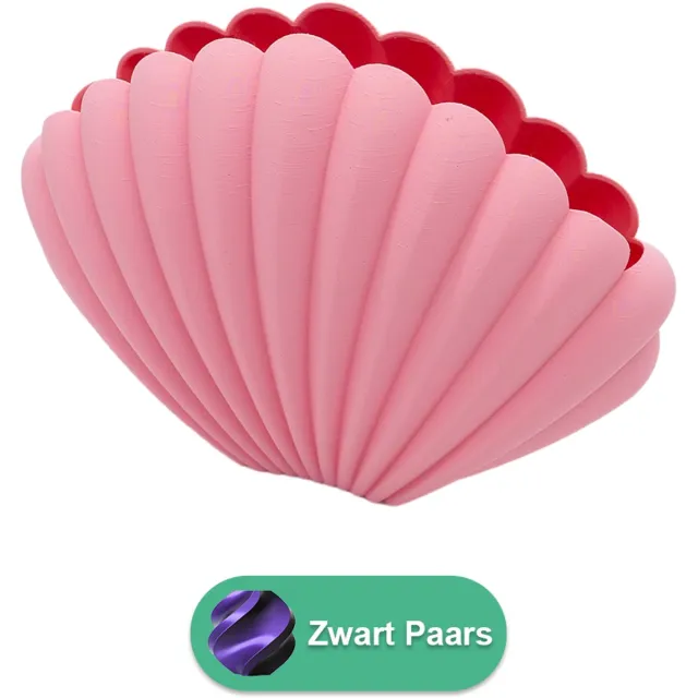 Lovora Marella organische vaas – Decoratieve vaas - Zwart / Paars - 3d geprinte vaas – geschikt voor droogbloemen