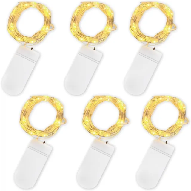 Excitat Knoopverlichtingssnoer - LED-lampjes - Lichtsnoer - Waterdicht - Perfect voor feesten, bruiloften en Kerstmis - Warm wit