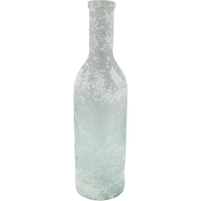 Dijk Natural Collections DKNC - Fles recycled glas - 14x14x50 cm - Zilver