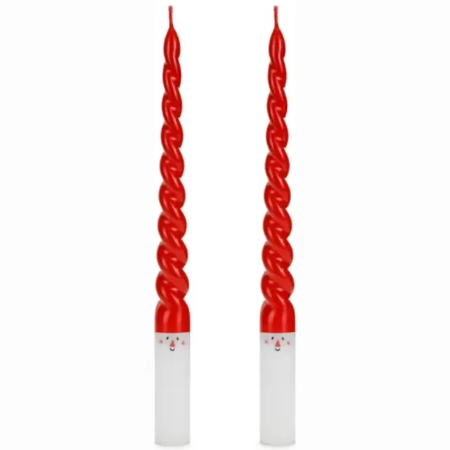 Party Exclusive Taper kaars Kerstman 2 stuks Multi