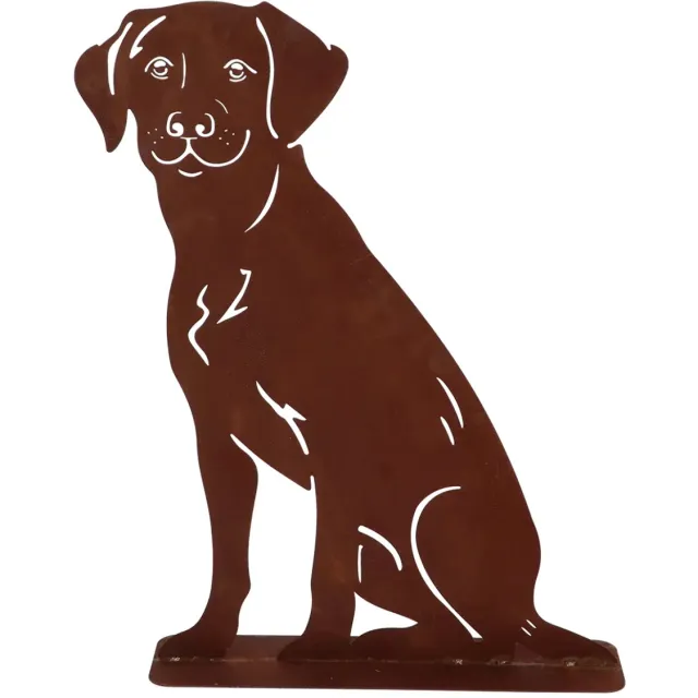 Esschertdesign Tuinbeeld hond roest staal
