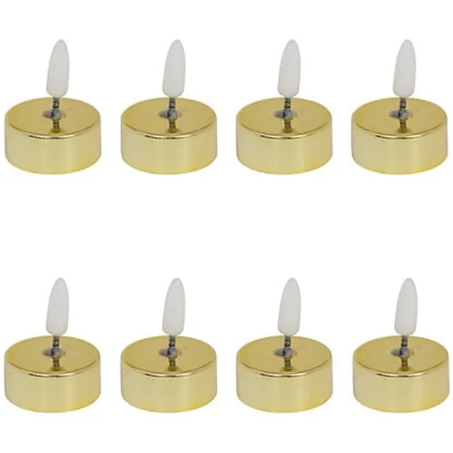 Feeric lights & Christmas LED theelichtjes - 24x st - zilver - glans - 5,5 cm - waxinelichtjes - led kaarsen