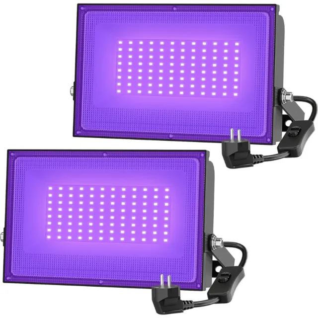 BOG 50W 2 Stuks UV LED Blacklight UV LED Schijnwerper Schijnwerper Lichteffect Partylight Podiumverlichting Met EU Stekker