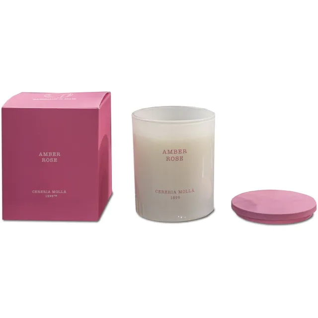Cereria Mollà 1899 geurkaars 230 gram- Amber Rose - LIMITED EDITION- moederdag wit rose