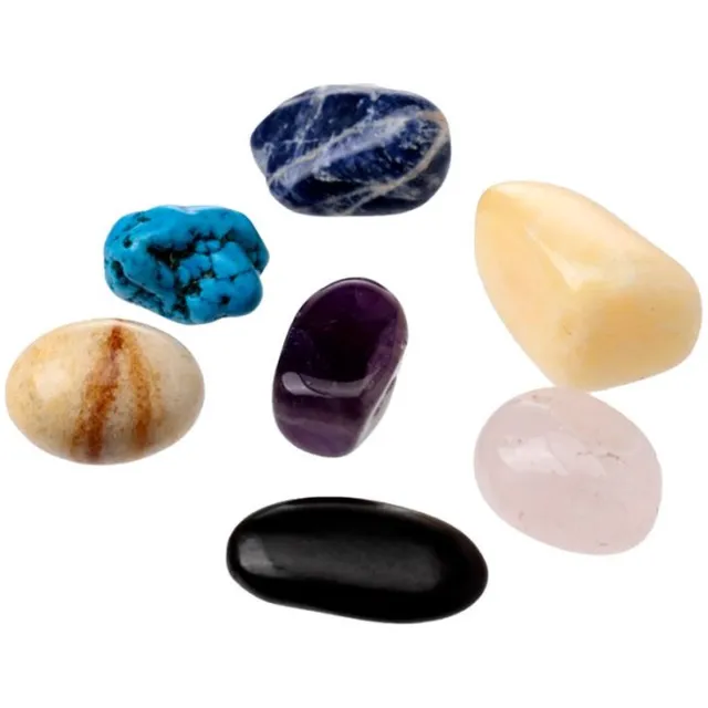 puckator Mini-set van 7 Chakra Stenen in jute zakje Divers