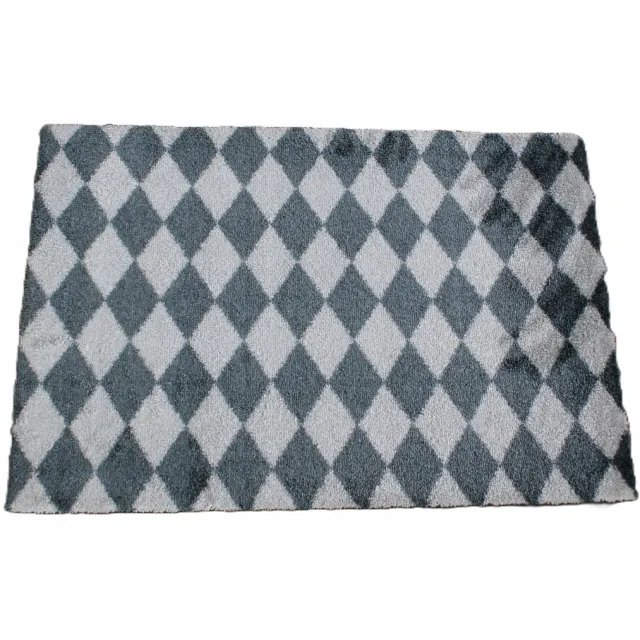 Zala Living Vloermat 50x70 cm - Stijlvol & Wasbaar - Antraciet/Lichtgrijs
