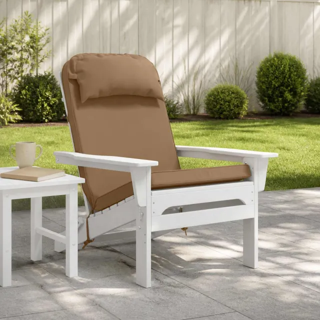 vidaXL Adirondack stoelkussen 100% Polyester Taupe 124 x 55 x 5 cm