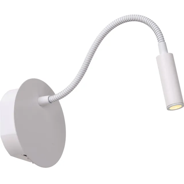 Lucide JOLIJN - Oplaadbare Bedlamp / Wandlamp - Accu/Batterij - Ø 11 cm - LED Wit