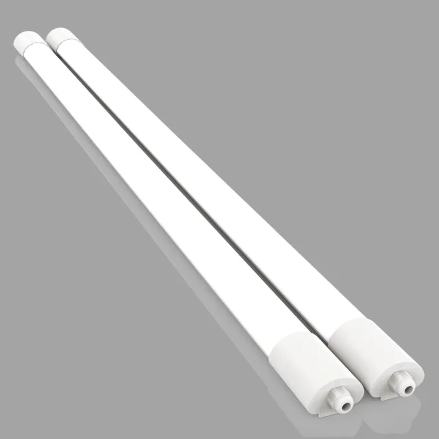 Amdelne 2x LED Batten 120 cm - 36W 4100 lm - 4000K - Neutraal Wit - LED Vochtbestendige Lamp - Doorkoppelbaar - LED TL Armatuur - IP65 Waterdicht - Voor werkplaats, schuur en als onderbouwverlichting Koud wit