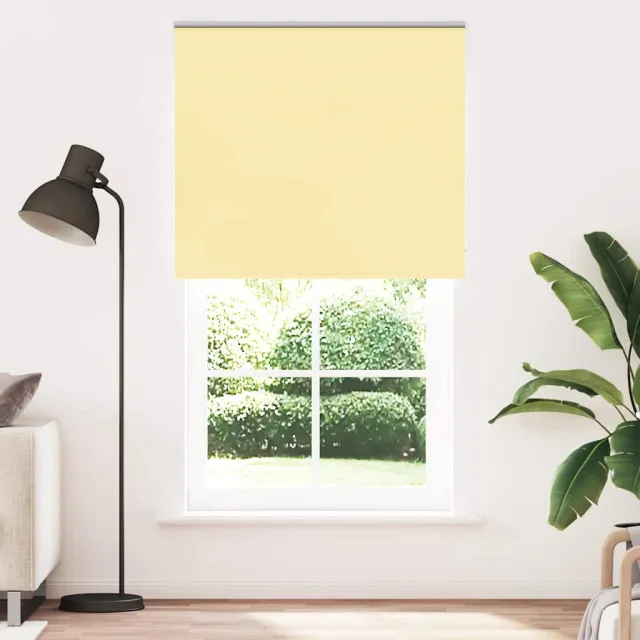 vidaXL Rolgordijn verduisterend 135x230 cm stofbreedte 131,6 cm geel