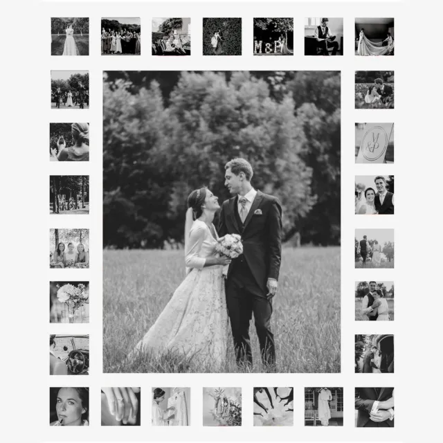 Deknudt Frames multifotolijst S66XK1 G27 - wit - 27 foto's