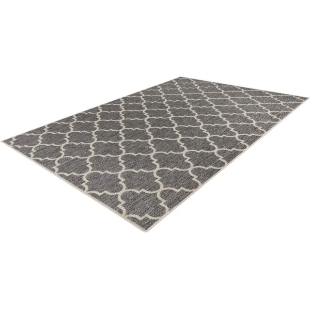 Lalee Casa - Vloerkleed - Outdoor - Buitengebruik - Sisal look - Flatwave - tuin - kleed - Tapijt - Karpet - 200x290 cm- zilver zilver-beige