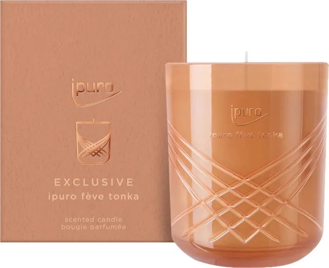 Ipuro Geurkaars Feve Tonka 270gr oranje