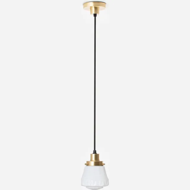 Coloured by Art Hanglamp aan snoer Bold 20's Messing - Art Deco Trade