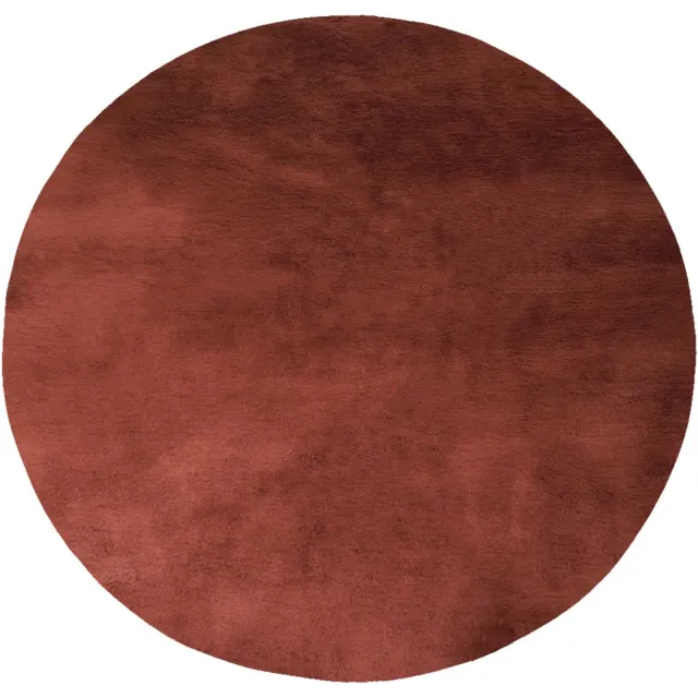 Veer Carpets Vloerkleed Morbido Terra - Rond ø200 cm - Extra Hoogpolig Fluffy Vloerkleed in Scandinavische / Hotel Chique Stijl