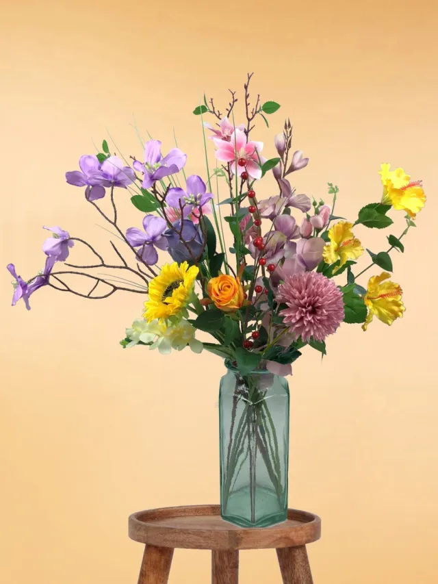 The Bloomistic Company The Bloomistic® – Zijden Boeket – 70-80 cm hoog – Kunstbloemen – 17 stelen – moederdag – nepbloemen – housewarming cadeau – decoratie – decoratie woonkamer Spring Serenade