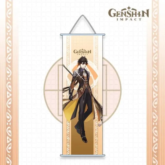 Genshin Impact Zhongli - Geo - Archon - Morax - Poster - Anime Merchandise - Manga - Canvas - Figure
