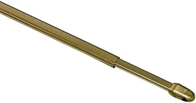 WNHB® Gordijnroede Zonder Boren - Gordijnroede Uitschuifbaar - Gordijnstang - Gordijnroede Metaal - 100 - 160 CM Messing