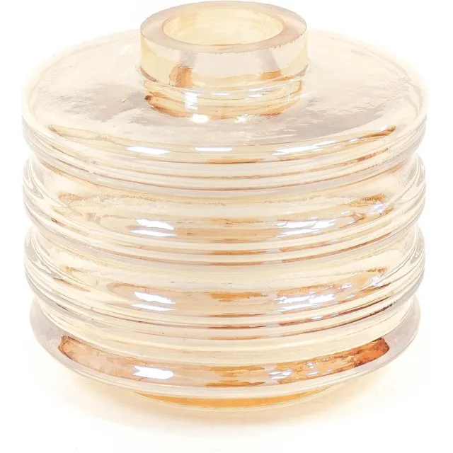 Housevitamin Watertank vaas – Elektro amber – Amber vaas – 12.5×12.5×11.5cm Shiny amber