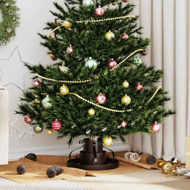 vidaXL Kerstboomstandaard Antiek koper 40 x 40 x 20,5 cm Staal