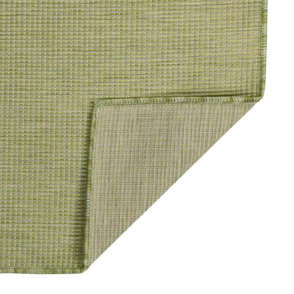 vidaXL Buitenkleed platgeweven 80x150 cm groen, foto 2