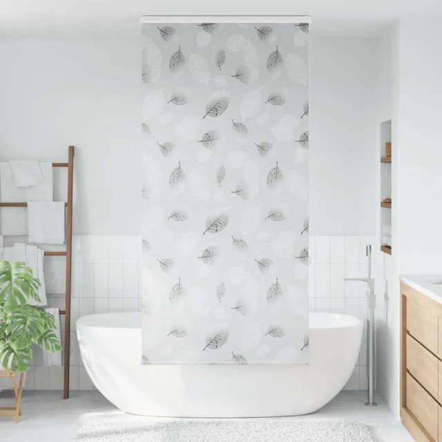 vidaXL Doucherolgordijn met cassette 90x240 cm stofbreedte 86 cm grijs