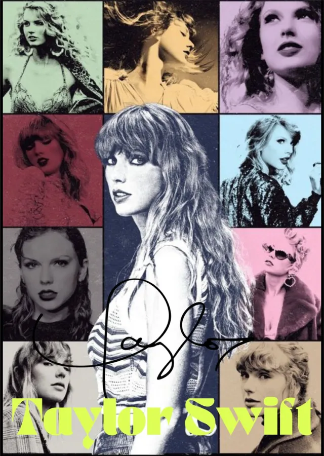 Holland Rose Poster Taylor Swift - A2 - Kunst - Graphic - Merch - Cadeau - Pop - Zangeres - Electropop - Vintage - Topcadeau - Herbruikbaar - 59x42cm - Geschikt om in te lijsten