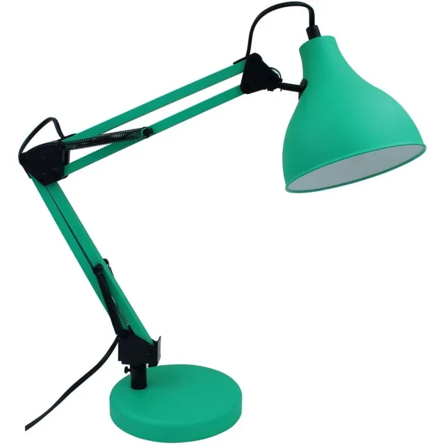 Inspire ENNIS - Bureaulamp - E27 40W - H. 55 cm - Groen metaal