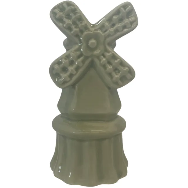 Daan-Kromhout Vazen Holland molen groen 9x6x13cm - Holland dutch vase mill