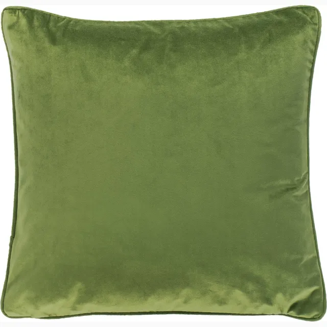Tiseco HOME STUDIO - Kussen (gevuld) Fluweel - Vierkant - 60x60 cm - Olijfgroen OLIVE GREEN
