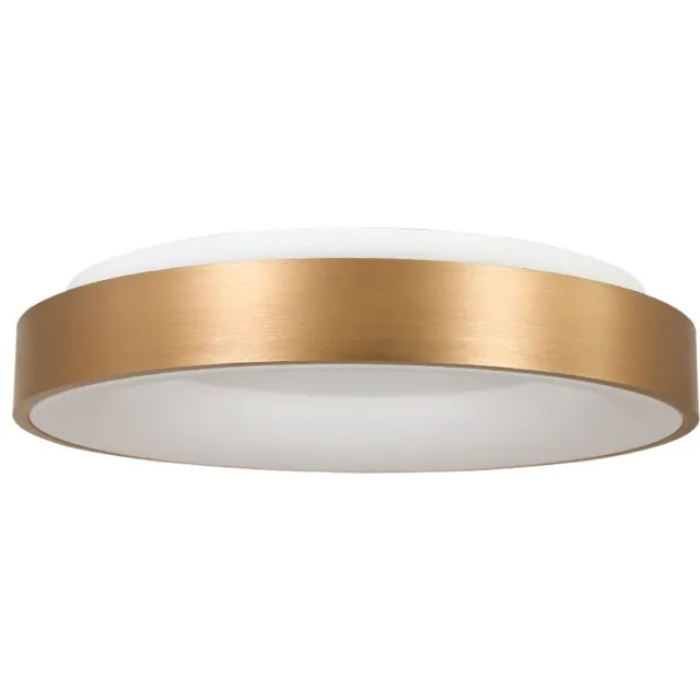 Steinhauer Plafonnieres Steinhauer Ringlede 2562GO Goud Ø38cm - Modern, Kunststof, Metaal, Dimbaar voor Binnengebruik Goud / Wit