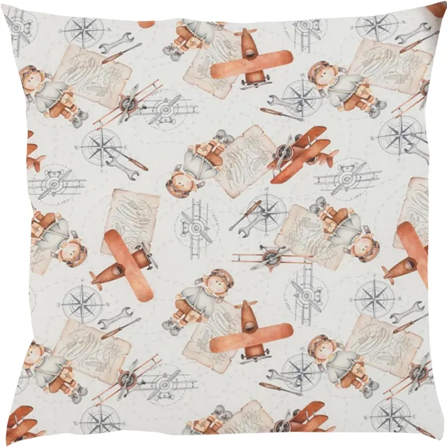 BINK Bedding Sierkussen Raf 50 x 50 cm - inclusief vulling ecru, grijs, terra