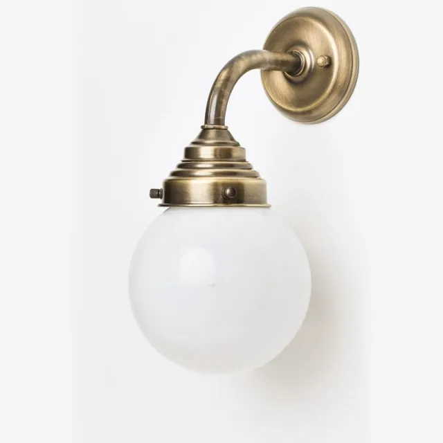 Coloured by Art Wandlamp Bol Ø 15 Curve Brons - Art Deco Trade